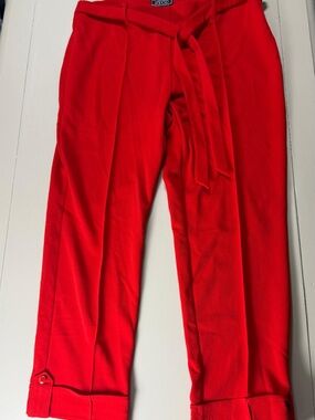 New York & Company Bright Red Tie-Belt Men’s Dress Pants